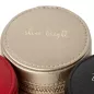 886278 Round Mini Zip Case - Pewter Wolf