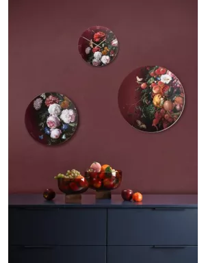 GOE-67069031 Wall clock 31 cm Jan Davidsz de Heem - Flowers in Vase - Artis Orbis Goebel