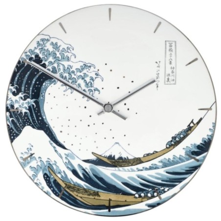 GOE-67069051 Wall clock 31 cm Katsushika Hokusai - Great Wave - Artis Orbis Goebel
