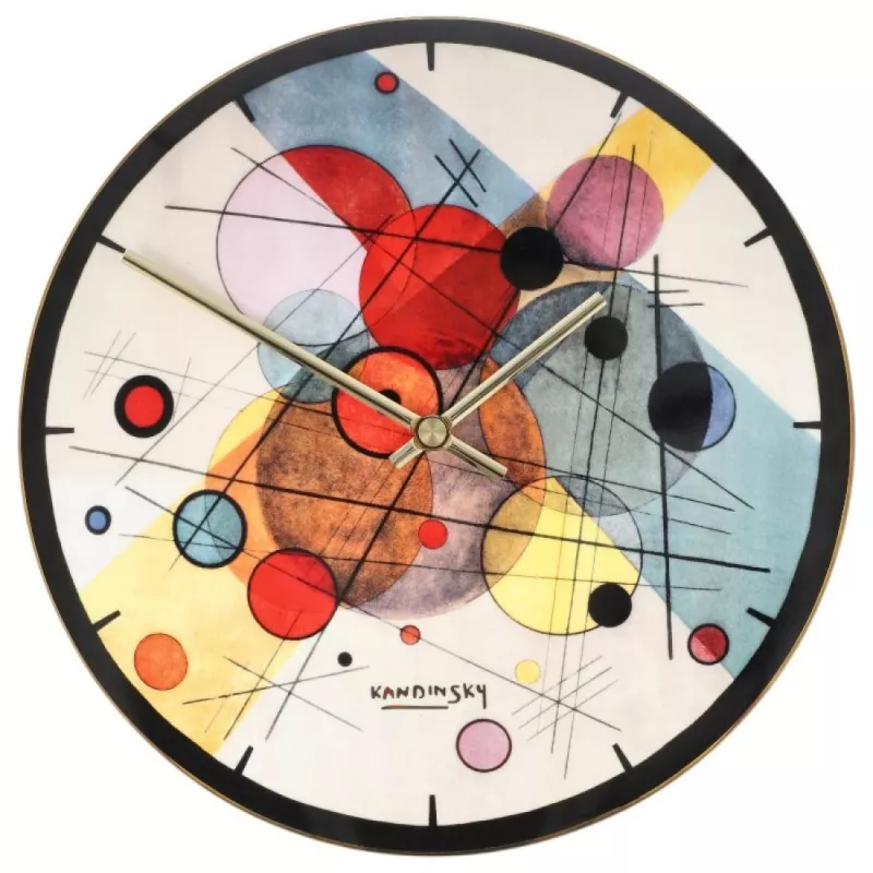 GOE-67069071 Wall clock Wassily Kandinsky - Circles in a Circle - Artis Orbis Goebel