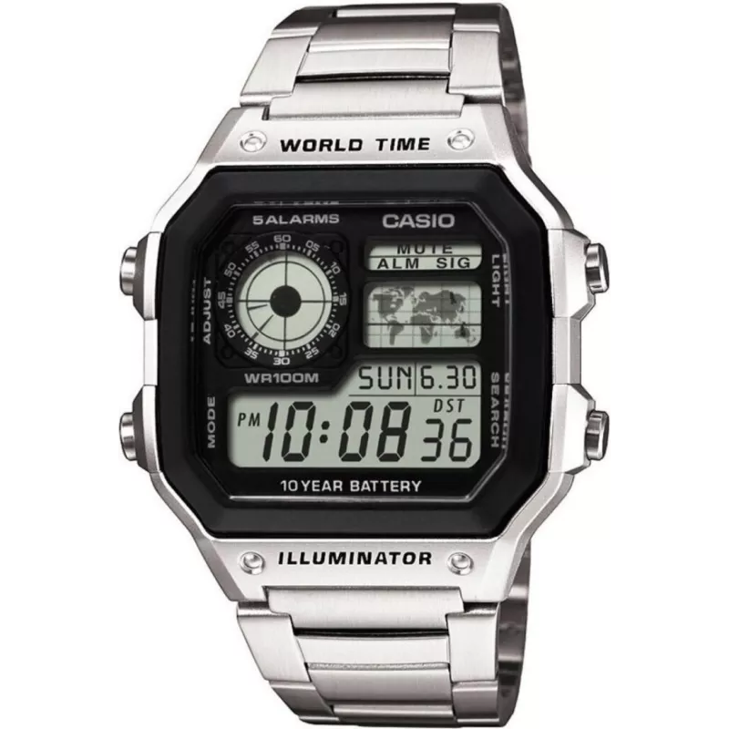 Годинник Casio TIMELESS COLLECTION AE-1200WHD-1AVEF Годинник Casio TIMELESS COLLECTION AE-1200WHD-1AVEF
