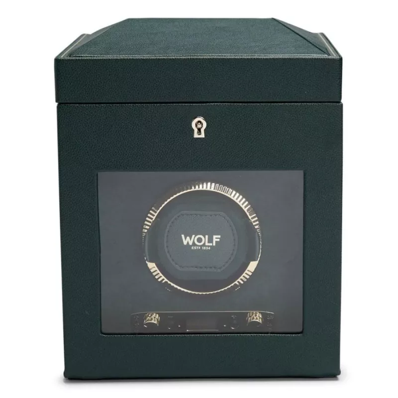 792141 British Racing Single Watch Winder WOLF Green