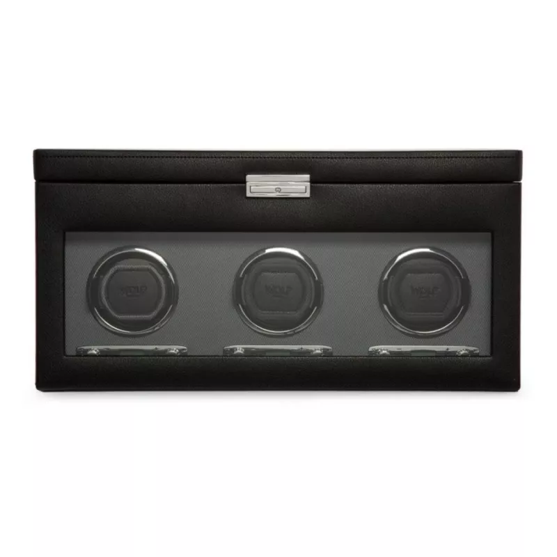 456302 Viceroy Triple Winder with Storage - Black