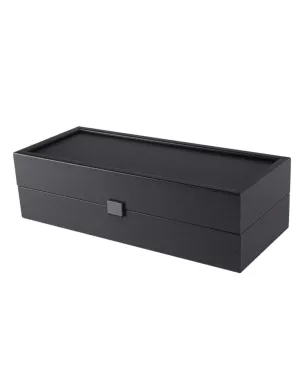 BW.XL10 Manopoulos Black Wine Box 35x14x10 cm (inner 33x12x8cm)