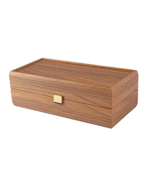 BW.XL30 Manopoulos Walnut Wine Box 35x14x10cm (inner 33x12x8cm)