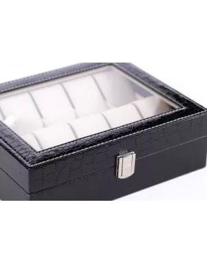 Скринька для зберігання годинників Craft 10PU.CROC.BL