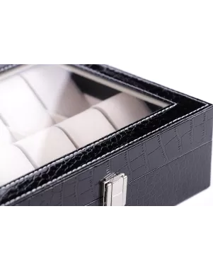 Скринька для зберігання годинників Craft 10PU.CROC.BL