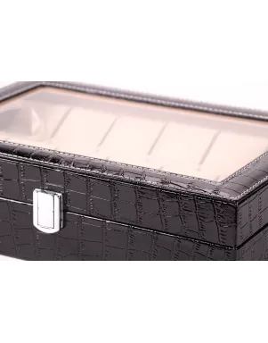 Шкатулка для зберігання годинників Craft 12PU.CROC.BL