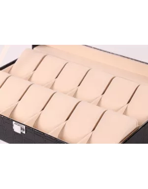 Шкатулка для зберігання годинників Craft 12PU.CROC.BL