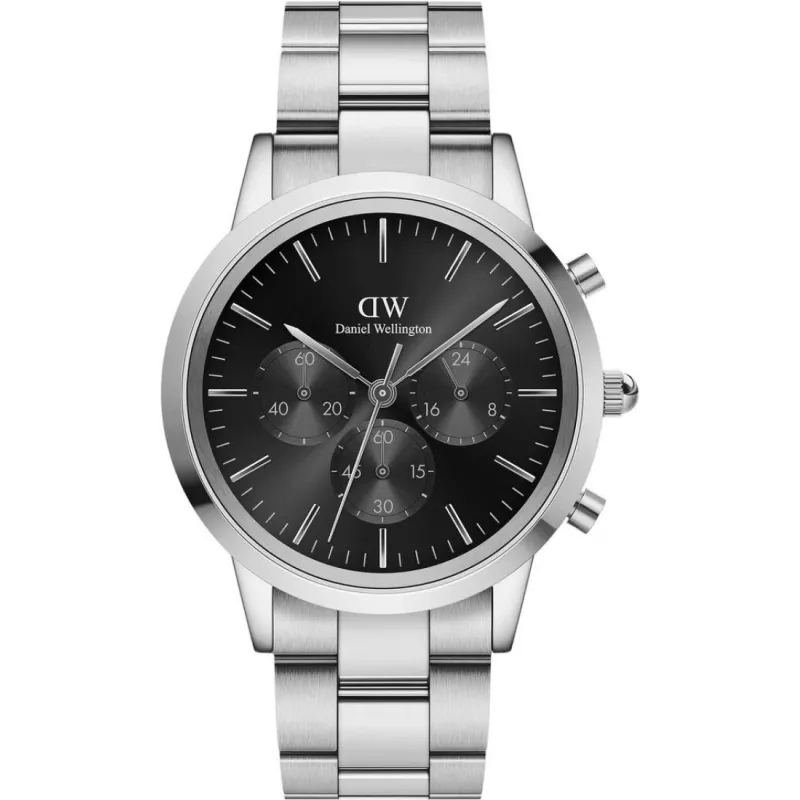 Годинник Daniel Wellington Iconic Chronograph Link Onyx S DW00100645