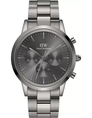 Годинник Daniel Wellington Iconic Chronograph Link Graphite GM DW00100643