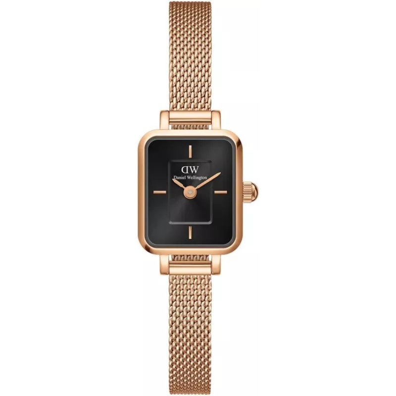 Часы Daniel Wellington Quadro Mini Melrose Rose Gold Onyx DW00100647