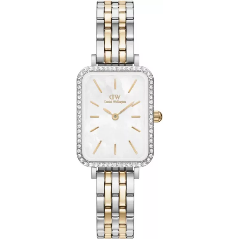 Годинник Daniel Wellington Quadro Lumine Bezel 5-Link Two-Tone MOP DW00100671