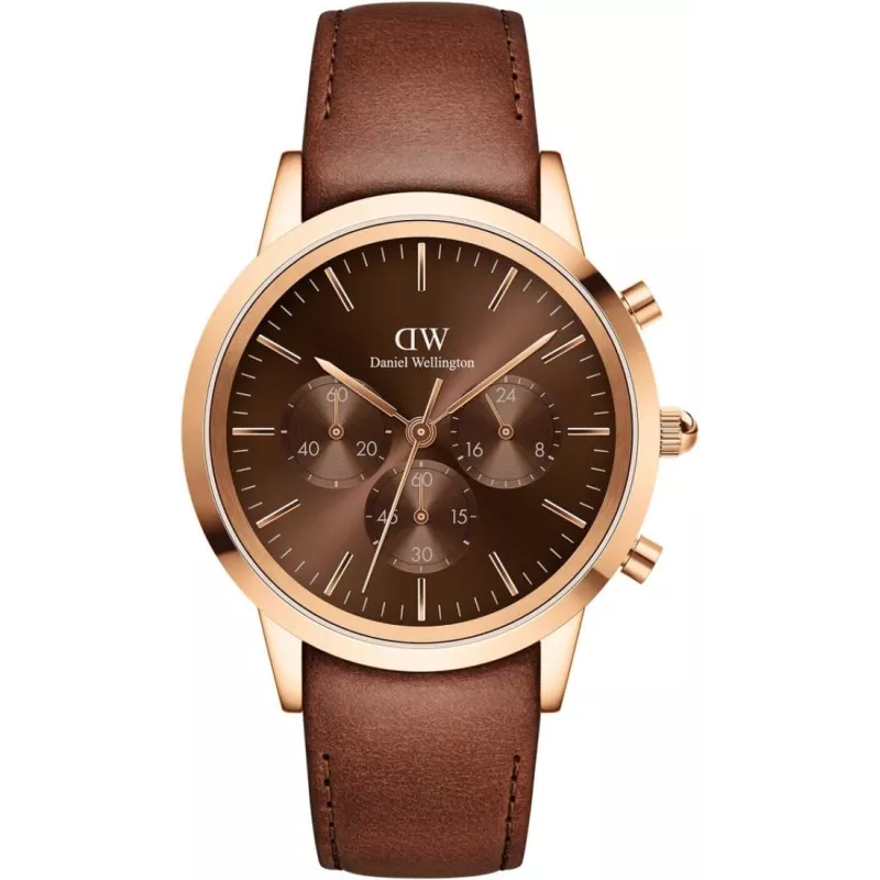 Годинник Daniel Wellington Iconic Chronograph St Mawes Amber RG DW00100640