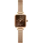 Часы Daniel Wellington Quadro Mini Melrose Rose Gold Amber DW00100649