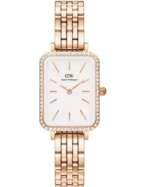 Годинник Daniel Wellington Quadro Lumine Bezel 5-Link Melrose DW00100672