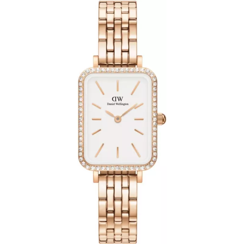 Часы Daniel Wellington Quadro Lumine Bezel 5-Link Melrose DW00100672