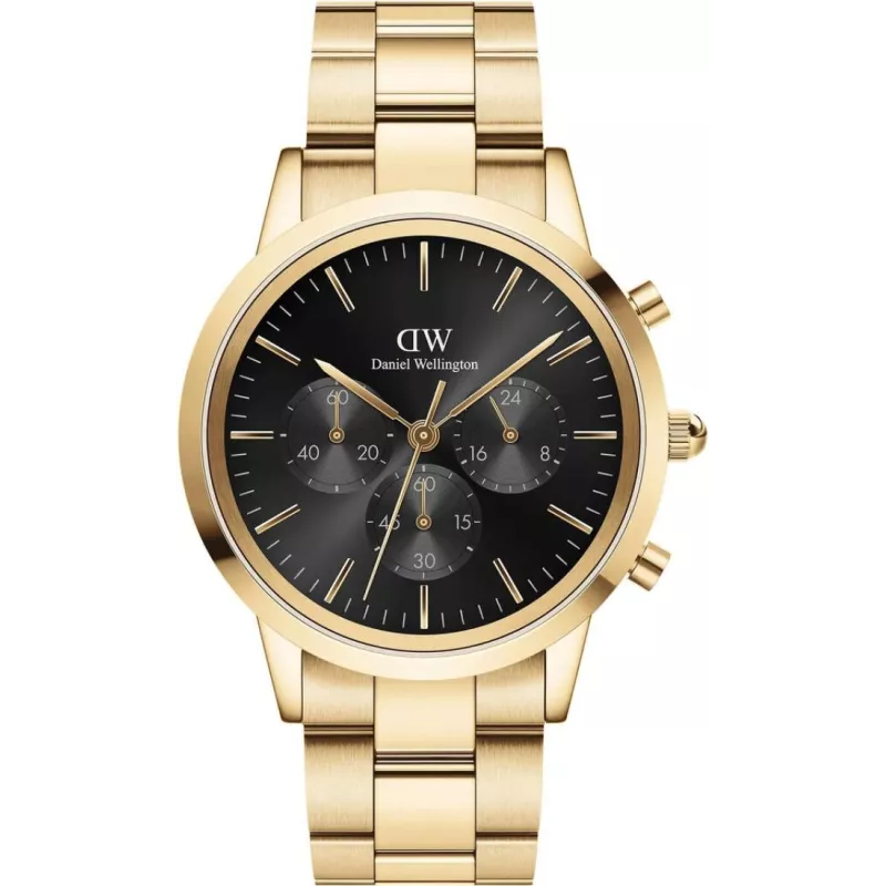 Годинник Daniel Wellington Iconic Chronograph Link Onyx G DW00100641