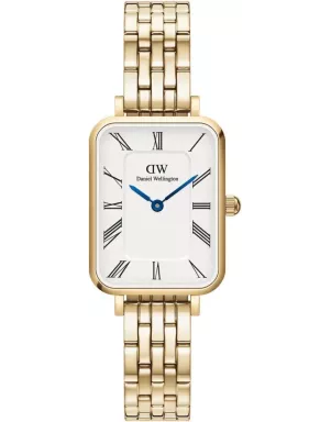 Годинник Daniel Wellington Quadro Roman Numerals 5-link Gold DW00100688