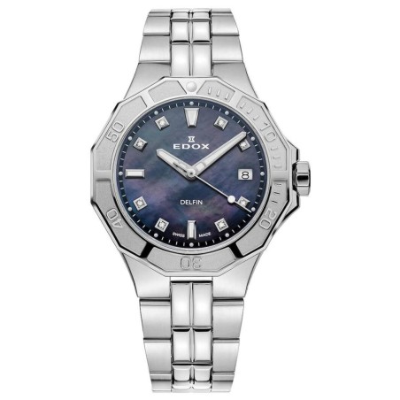 EDOX Delfin Diver Date Lady 53020 3M NANND