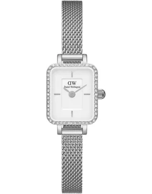 Часы Daniel Wellington Quadro Mini Lumine Bezel Silver DW00100732