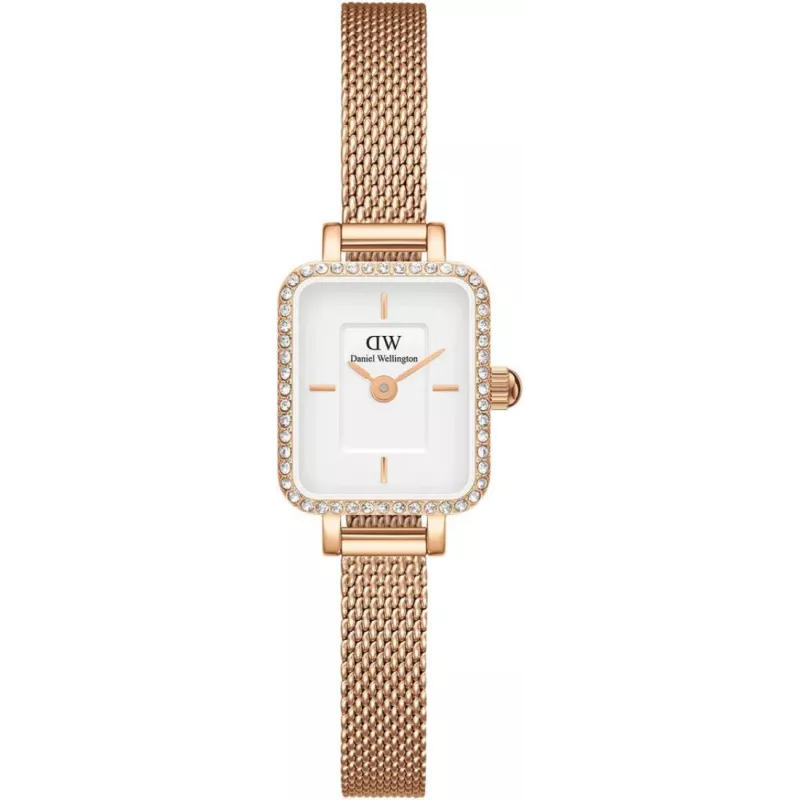 Годинник Daniel Wellington Quadro Mini Lumine Bezel Rose Gold DW00100731