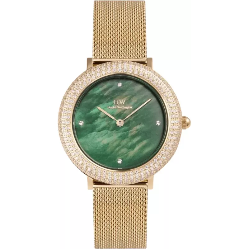Годинник Daniel Wellington Crystalline Bezel Evergold Green DW00100824
