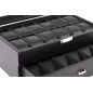 Шкатулка для зберігання годинників Craft 24PU.CARB.BL