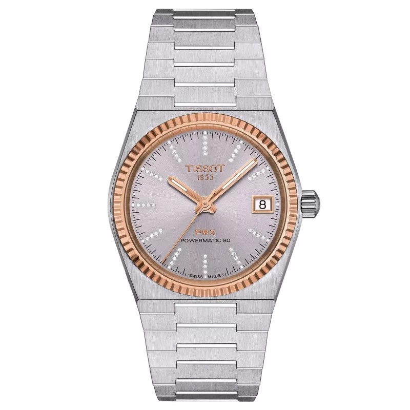 Tissot PRX 35mm Powermatic 80 Steel & 18k Gold Bezel T931.207.41.336.00 Tissot PRX 35mm Powermatic 80 Steel & 18k Gold Bezel T931.207.41.336.00