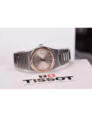 Tissot PRX 35mm Powermatic 80 Steel & 18k Gold Bezel T931.207.41.336.00