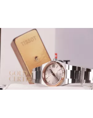Tissot PRX 35mm Powermatic 80 Steel & 18k Gold Bezel T931.207.41.336.00