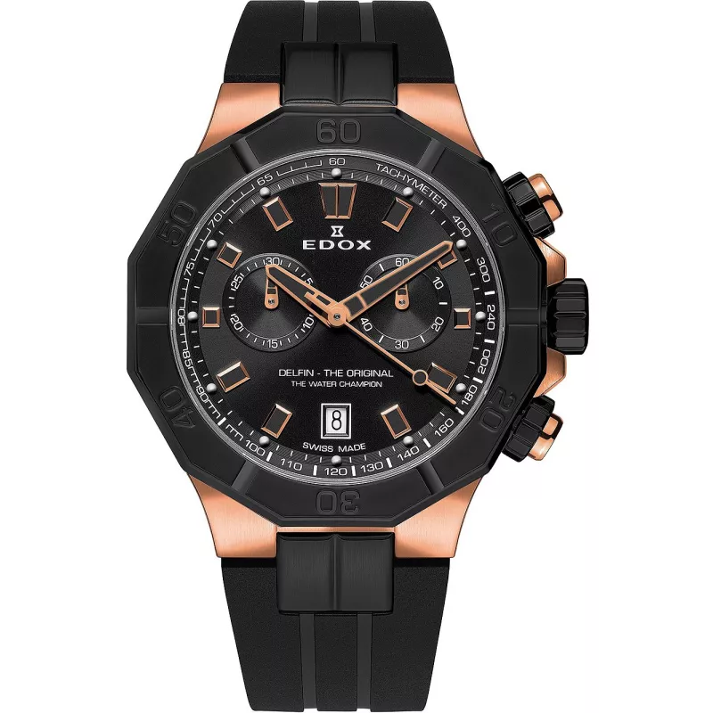 Годинник Edox Delfin The Original Chronograph 10113 37RNCA NIR Годинник Edox Delfin The Original Chronograph 10113 37RNCA NIR