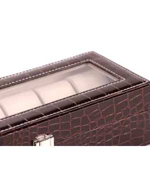 Шкатулка для зберігання годинників Craft 6PU.CROC.BR