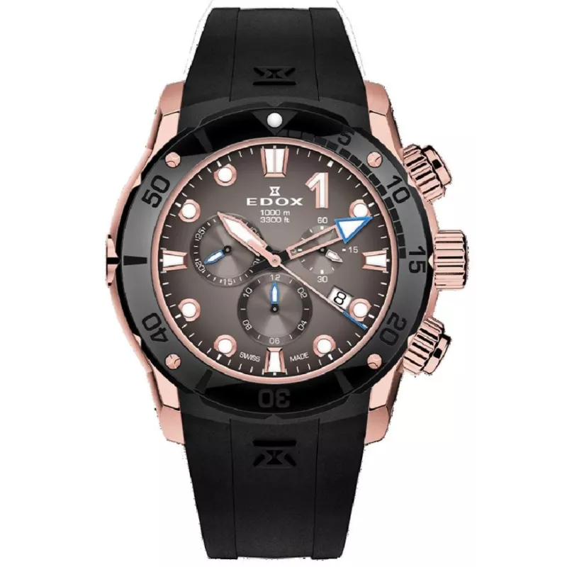 Годинник Edox CO-1 Chronograph 10242 TINRCA BRDR Годинник Edox CO-1 Chronograph 10242 TINRCA BRDR
