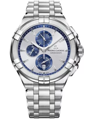 Годинник Maurice Lacroix AIKON Quartz Chronograph 44mm AI1018-SS002-131-1