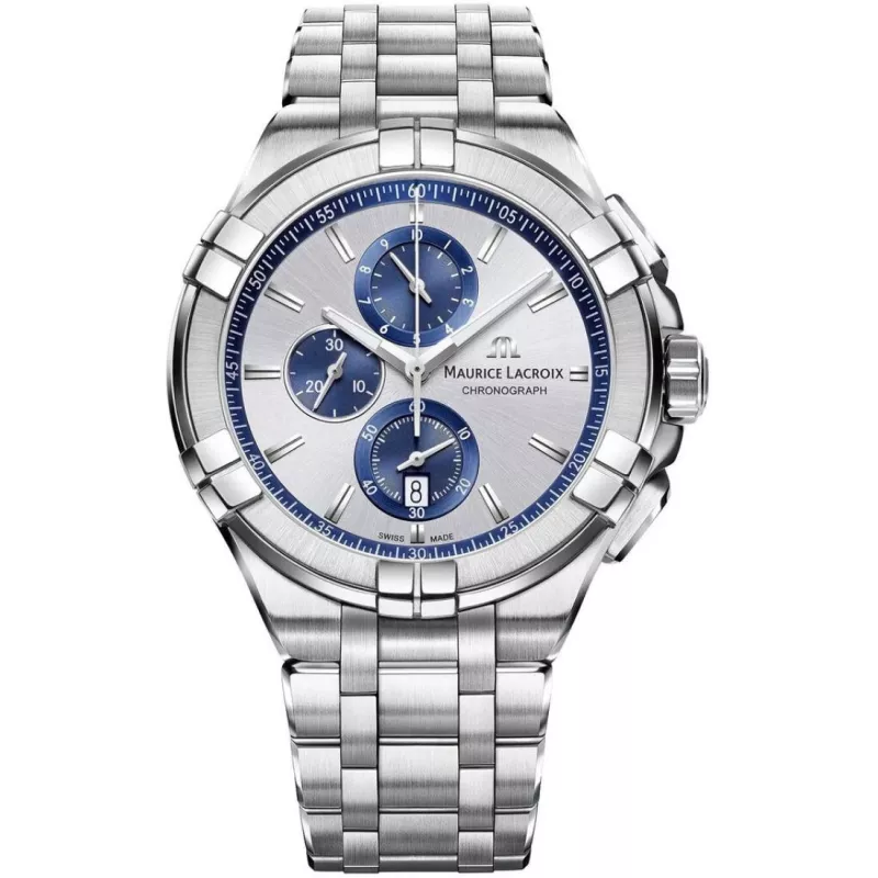 Годинник Maurice Lacroix AIKON Quartz Chronograph 44mm AI1018-SS002-131-1