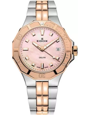 EDOX Delfin Diver Date Lady 53020 357RM ROR