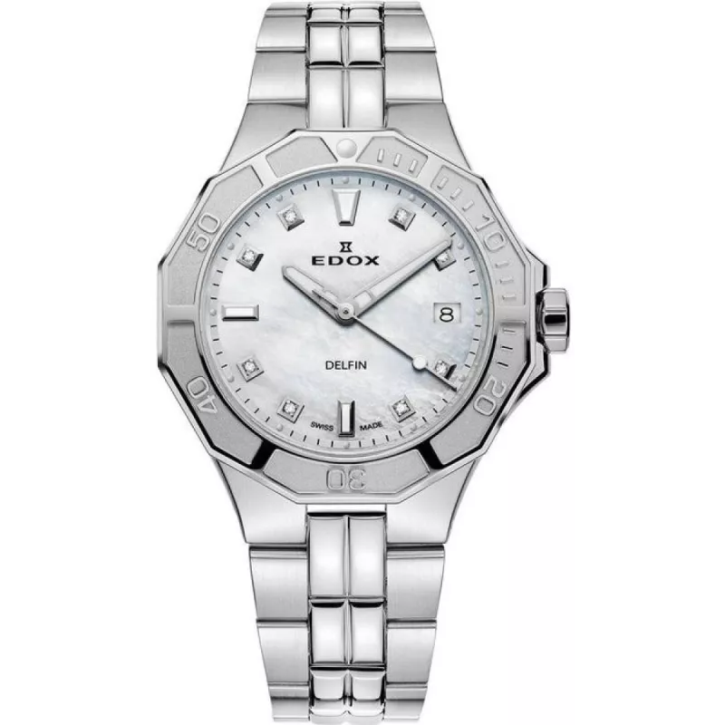 Часы Edox Delfin Diver Date Lady 53020 3M NADN