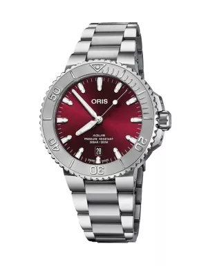 ORIS Diving Aquis Date Relief Cherry 733.7730.4158 MB 8.24.05