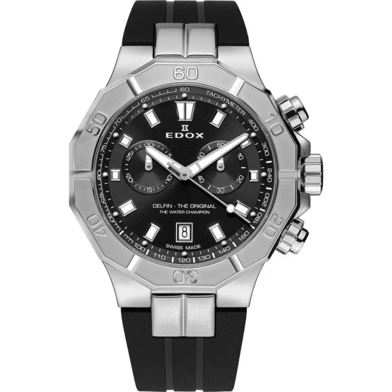 Годинник Edox Delfin The Original Chronograph 10113 3CA NIN Годинник Edox Delfin The Original Chronograph 10113 3CA NIN