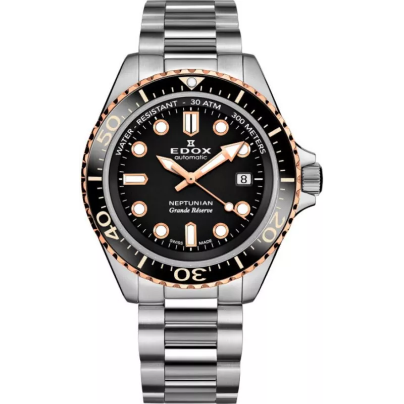 Годинник Edox Neptunian Grande Reserve 80801 3NRM NIR Годинник Edox Neptunian Grande Reserve 80801 3NRM NIR