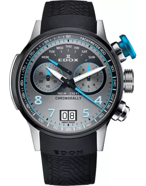 Годинник Edox Chronorally Chronograph 45 38003 TINBU GNBU