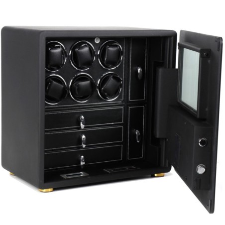 Сейф Salvadore для підзаводу 6 годинників Mini Black Safe