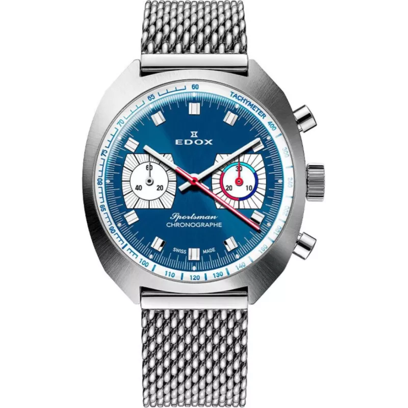 Edox Sportsman Chronographe Automatic 08202 3BU BUIN Edox Sportsman Chronographe Automatic 08202 3BU BUIN