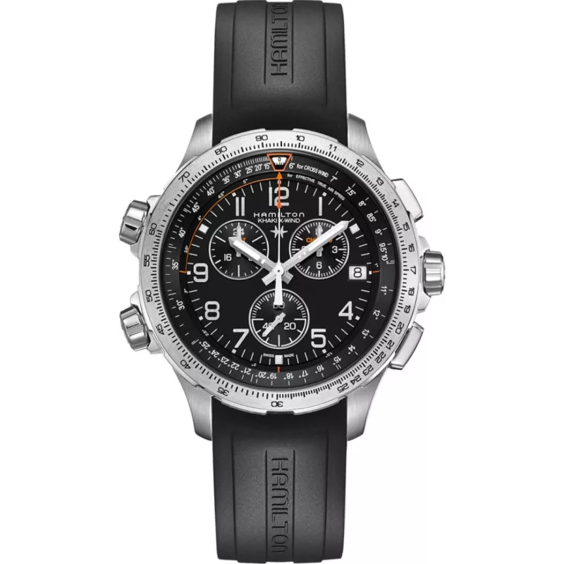 Годинник Hamilton Khaki Aviation X-Wind GMT Chrono Quartz H77912335