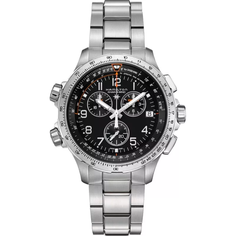 Годинник Hamilton Khaki Aviation X-Wind GMT Chrono Quartz H77912135