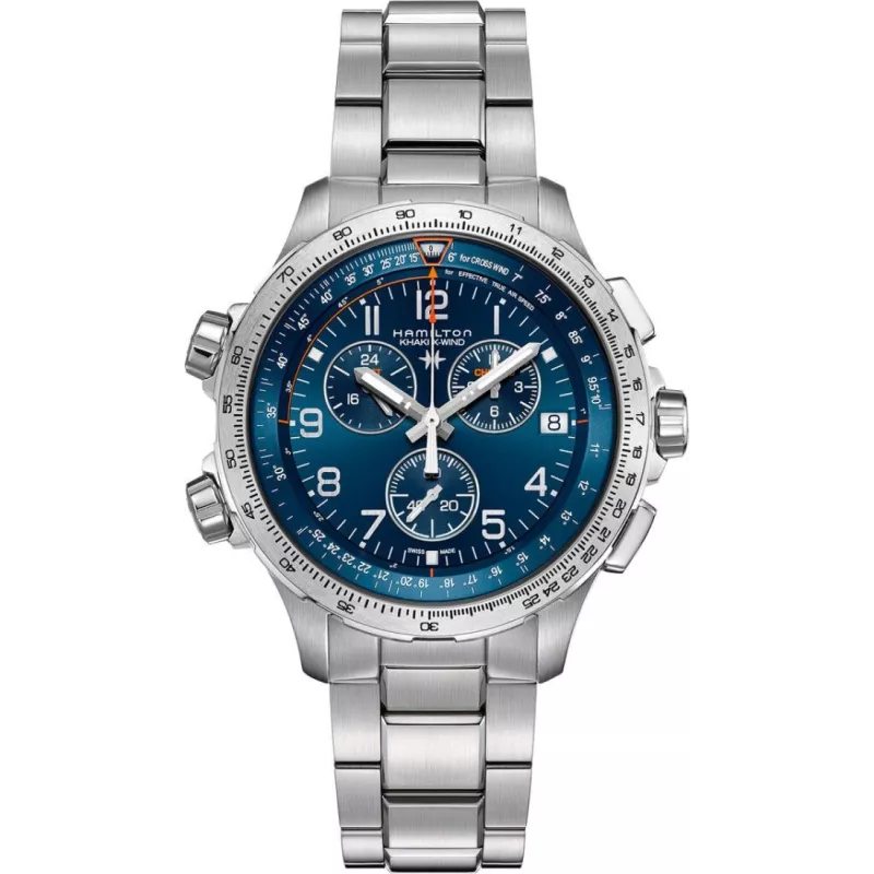 Годинник Hamilton Khaki Aviation X-Wind GMT Chrono Quartz H77922141