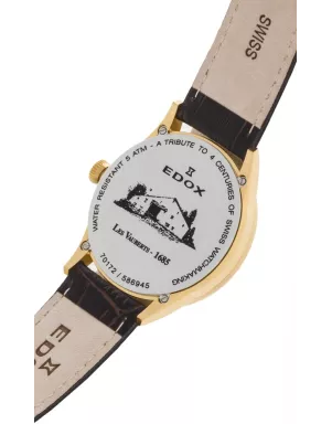 Edox Les Vauberts 3-Hands Date 70172 37JA AR