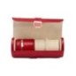 213972 Palermo Double Watch Roll With Jewelry Pouch - Red WOLF