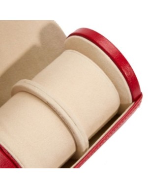 213972 Palermo Double Watch Roll With Jewelry Pouch - Red WOLF
